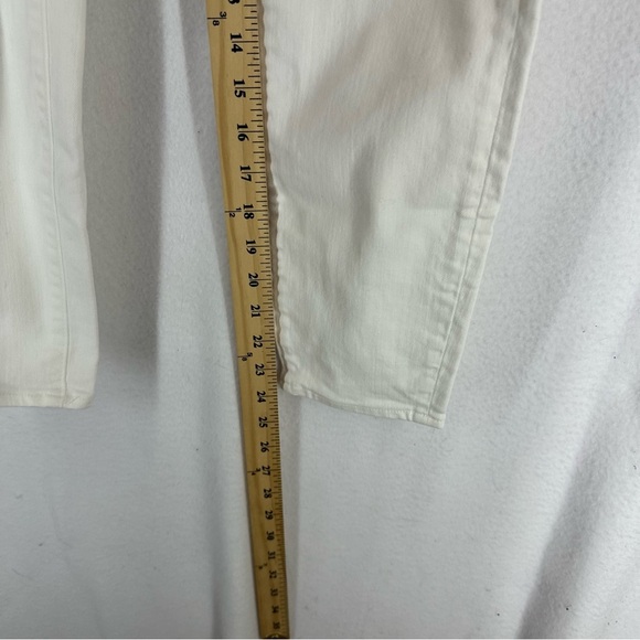 Abercrombie & Fitch Harper Low Rise Ankle Distressed Skinny Jeans 29/8R White - Picture 2 of 9